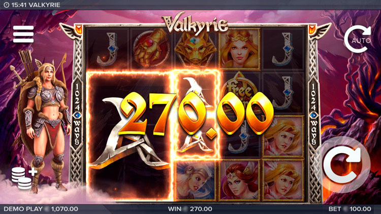 Prize combination in the game Valkyrie