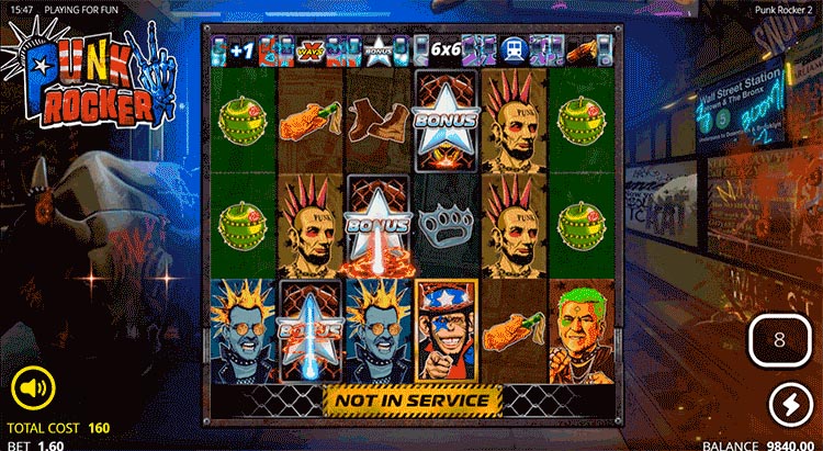 Freespins with sticky wilds