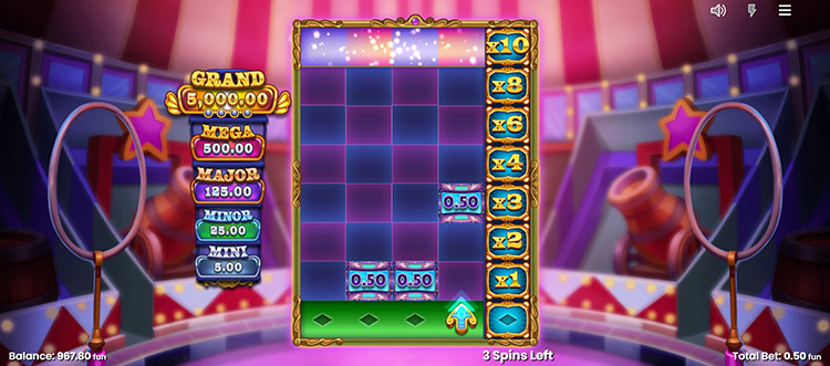 The user gets 6 spins with the possibility of extension