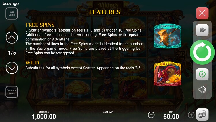 Vikings Gods Gold slot rules