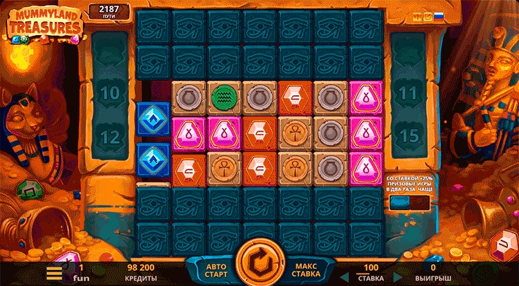 Spinning the reels in basic mode